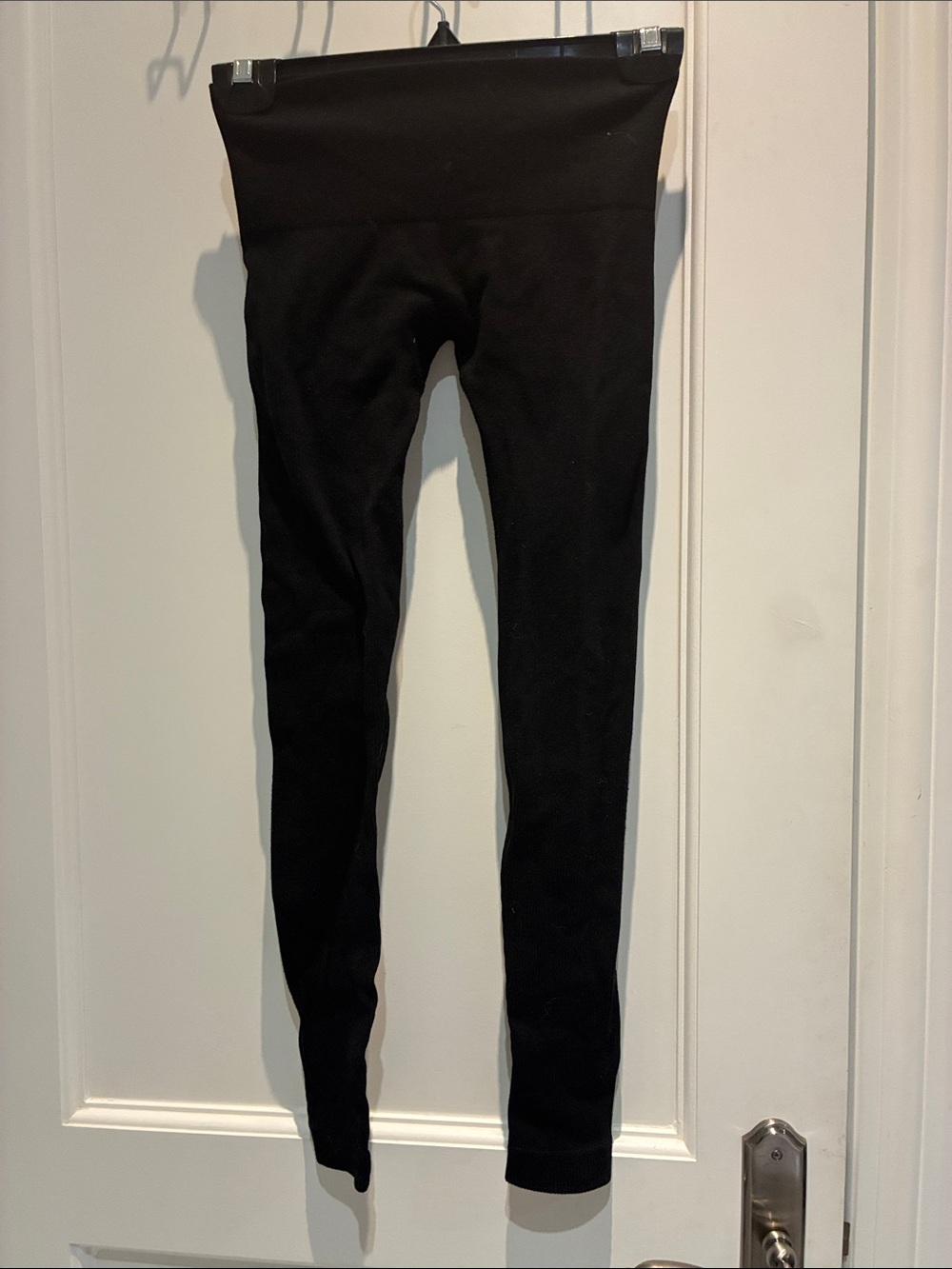 Lemon Black High-Waist Stretch Leggings